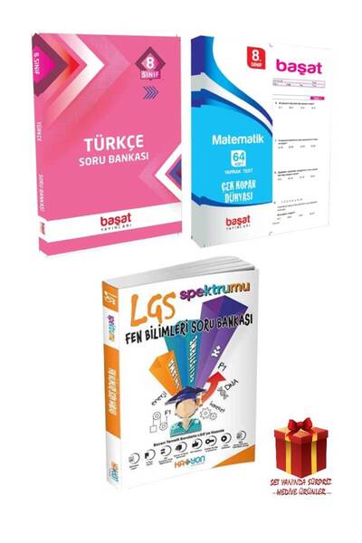 Başat Yayınları 8. Sınıf Başat Türkçe-matematik-fen Bilimleri Çek Kopar Yapra...