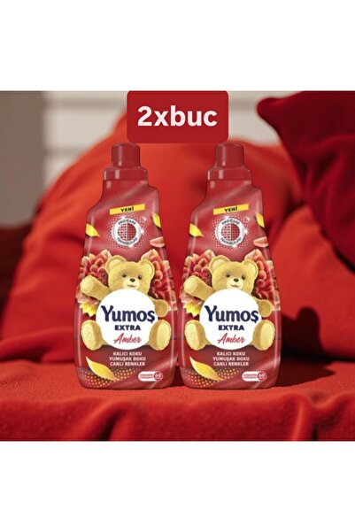 Yumoş 2XBUC Concentrated Fabric Conditioner, Yumos Red, Amber Fragrance, 1.44 L, 60 Washes
