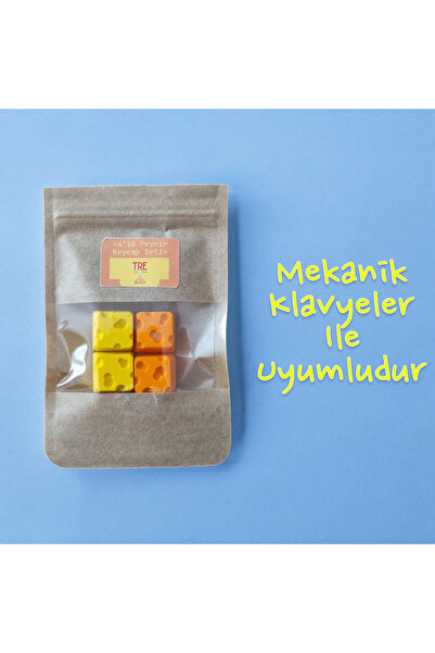 SOFT Peynir Klavye Keycaps 4 Adet Set Mekanik Klavye Tuşları