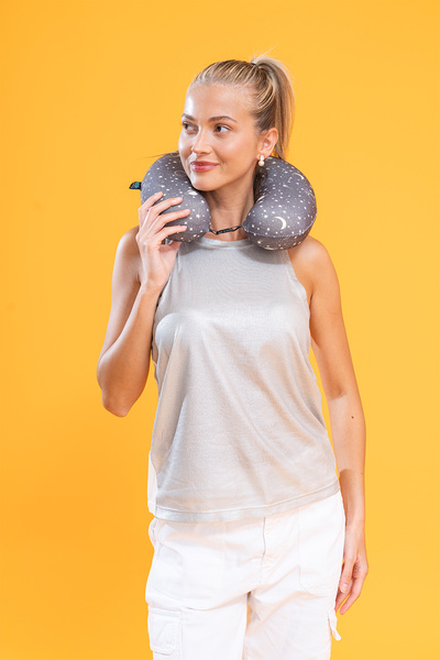 Softlife Pernă de călătorie Visco Pernă pentru gât Sky - 31x31x9 cm