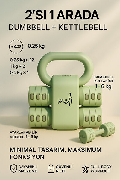 Join Meli Ayarlanabilir Dumbell & Kettlebell