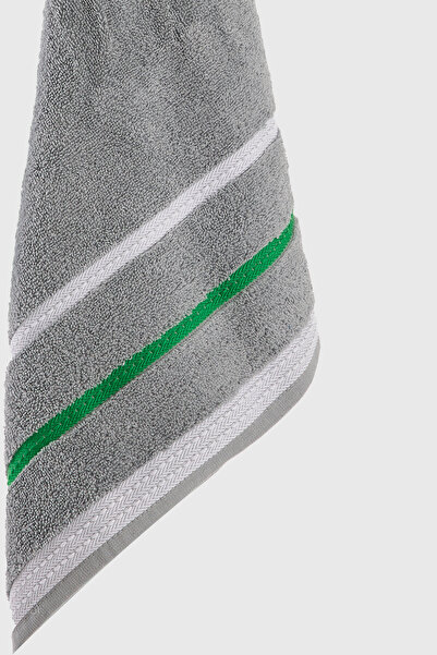 Benetton Home 5 штук рушників для ванної кімнати, рушників для обличчя та тіла, сірі, 100% бавовна, 30x50 см, рушник для обличчя