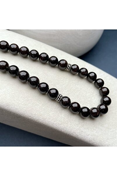 dergah tesbih Оригінальний гранат (лал) камінь срібний дизайн GRNT213