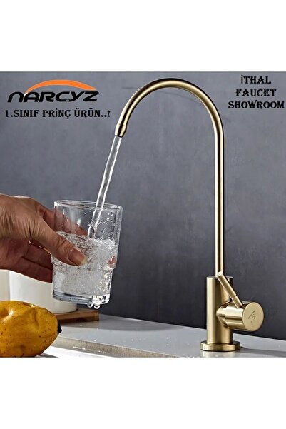 OEM Su Arıtma Musluğu Mat Gold  Ürün Yeni Ankastre Model Ithal 7 Yıl Garantili
