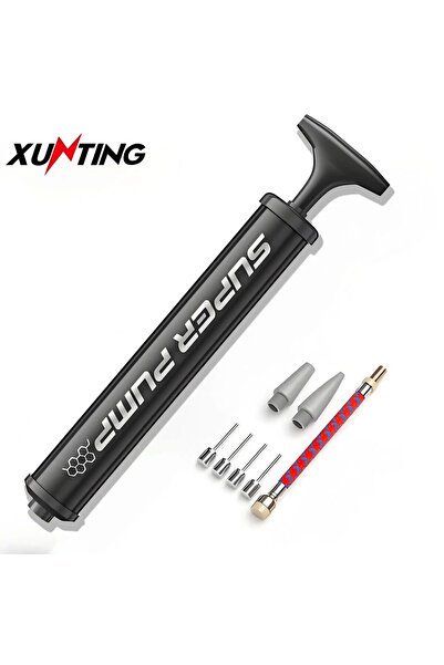 Choice مضخة دراجة هوائية Xunting Pedal MTB سوداء اللون، مضخة هواء كروية للدرا...