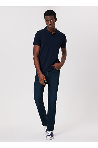 Lee Cooper Чоловіча футболка з коміром-поло, синя 232 LCM 242048 TWINS СИНЯ