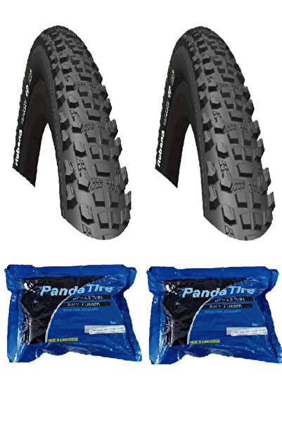 Rubena 29 Jant 29x2.10 3mm Bisiklet Dış Lastiği Siyah ST X 2 Adet + Plus Panda İç Lastik Seti
