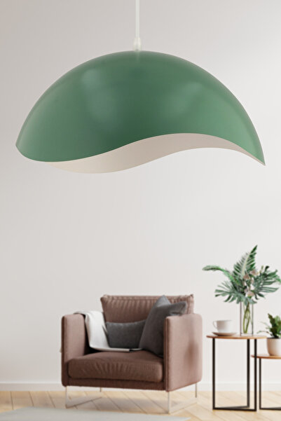 İstanbul Avize Galaksi Tekli Yeşil Sarkıt Sıvama Metal Modern Lüx Avize