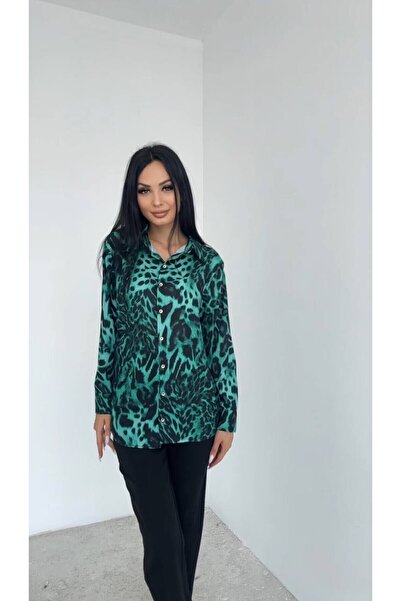 Swass Leopar Desenli Klasik Gömlek