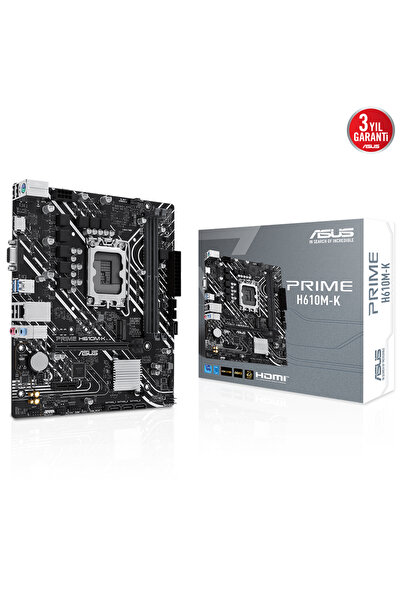 ASUS لوحة أم Prime H610M-K Intel Socket Lga1700 Ddr5 5600Mhz Matx Gaming (Gamer)