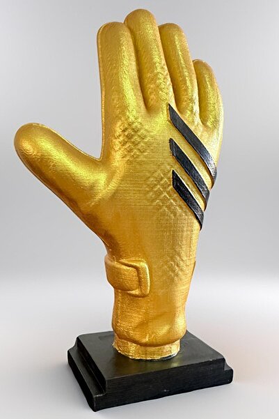 Craft3D Atölye Altın Eldiven 21 Cm Boyunda %100 Beton Ödül Biblo Hediye Paket...