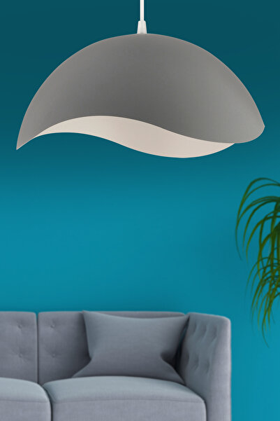 İstanbul Avize Galaksi Tekli Gri Sarkıt Sıvama Metal Modern Lüx Avize