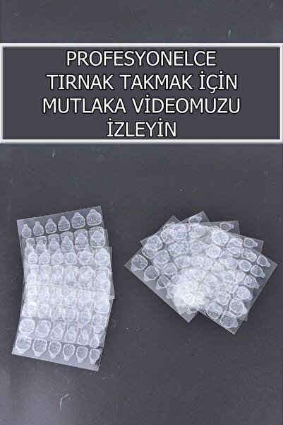 Easy Beauty 240 Adet Small Takma Tırnak Yapıştırıcısı Çift Taraflı Takma Tırnak Yapıştırma Bandı