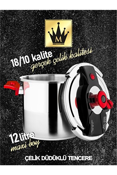 moonalight MATİK KAPAKLI DÜDÜKLÜ TENCERE 12 LİTRE