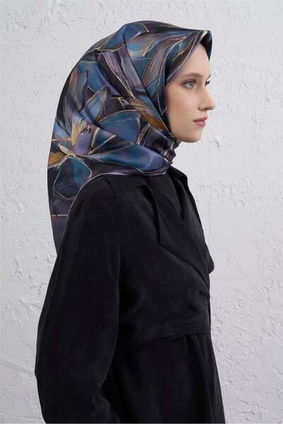 Armine Шарф Sura Saf Іpek 9406 - 36 Фіолетовий змішаний візерунок