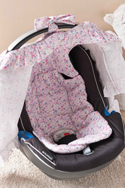 Atelier Babbi 100% Cotton Stroller Set - Tiny Flowers / Pink