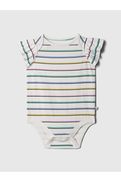 GAP Kız Bebek Çok Renkli Mix and Match Fırfırlı Bodysuit