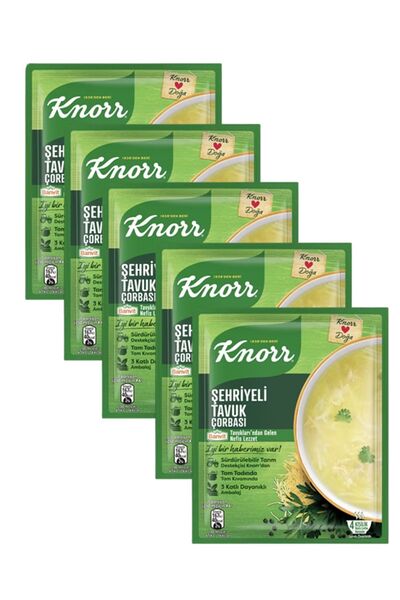 Knorr Şehriyeli Tavuk Çorba Grubu 5x72 gr