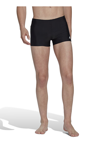 adidas HT2085 BLOCK BOXER Siyah Erkek Bisiklet Yaka Normal Kalıp Mayo