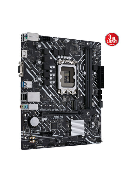 ASUS PRIME H610M-K D4 H610 DDR4 Vga GLan mATX HDMI USB3.2 M2 RGB 1700p Anakart
