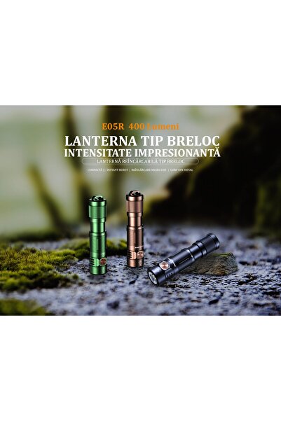 Fenix E05R - Black Keychain Flashlight