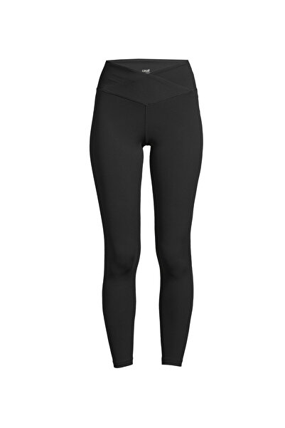 Casall 22500-901 Overlap High Waist Tights Kadın Siyah Dar Paça Yüksek Bel No...