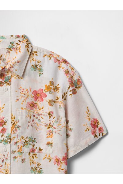 GAP Erkek Çocuk Çok Renkli %100 Organik Pamuk Poplin Gömlek