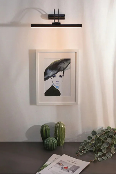 luxshome Mat Siyah Kuğu Aplik Oynar Başlıklı Beyaz Işık Şık Tasarım Dekoratif...