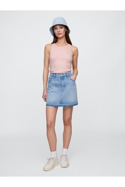 GAP Kadın Açık Pembe Halter Yaka Atlet