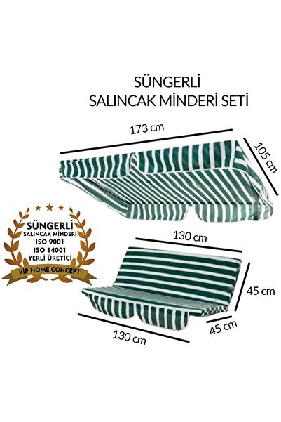 Vip Home Concept Market Ürünleri Süngerli Salıncak Minder Seti Tenteli Bahçe ...