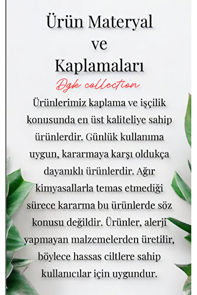 DGK COLLECTİON 14K gold renk,Yaprak detaylı,trend şık özel tasarım çiçek küpe