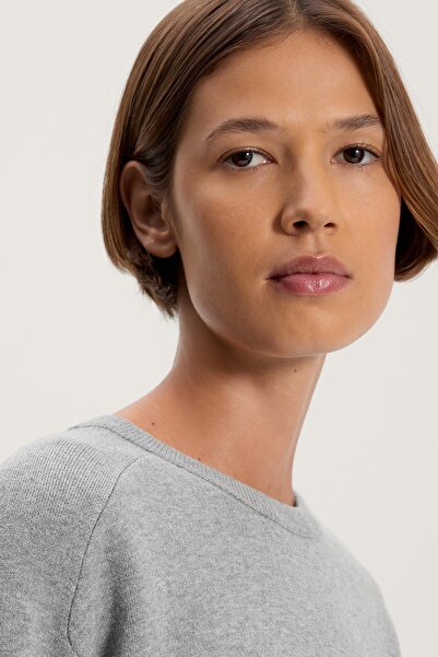 Oysho Bisiklet yaka fitilli detaylı örgü kazak