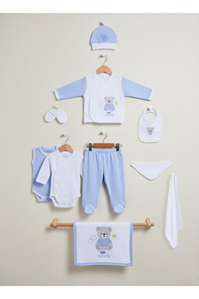 Dapster طقم ملابس للمواليد الجدد مكون من 10 قطع، مناسب للخروج من المستشفى، مص...