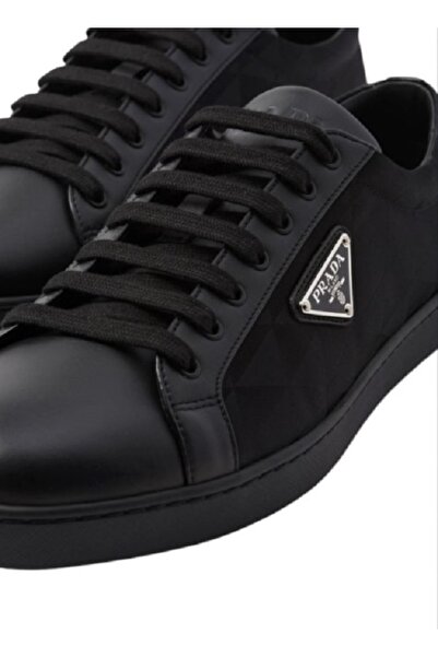 Prada Sport Leather and Patterned Men's Sneakers