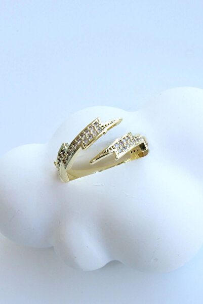 Leo'Stone Özel Seri Şimşek Tasarım Ayarlanabilir Kadın Yüzük