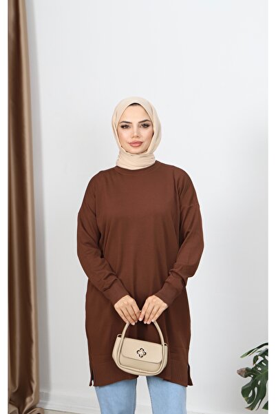 NİSUM MODA Slit Mercerized Tunic