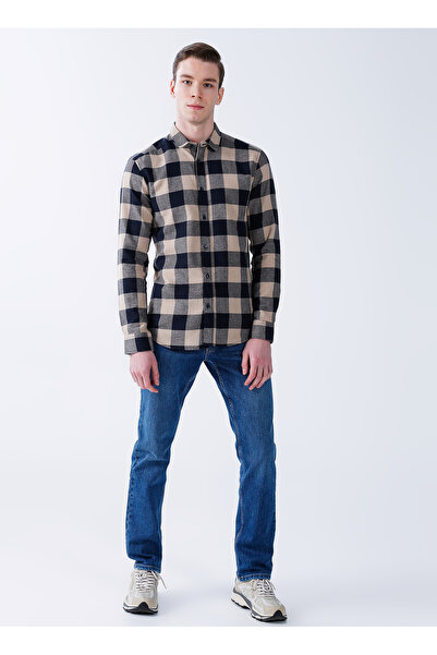 Only & Sons Звичайна картата синя чоловіча сорочка ONSGUDMUND LS CHECKED SHIRT NOOS