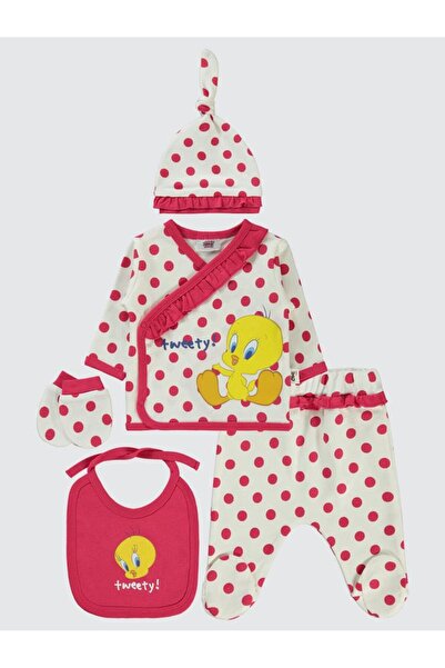 TWEETY Civil Baby Printed Bodysuit Sets - Ecru 0-1 Month