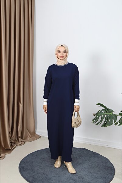 NİSUM MODA Mercerized Dress with Glitter Detail