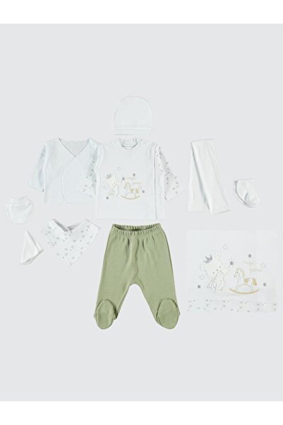 Civil Baby Baby Girl 10-Piece Bodysuit Set - Green 0-1 Month