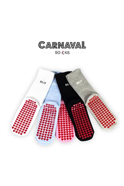CARNAVAL SOCKS Пілатес і йога Силіконові шкарпетки з нековзною підошвою, набір з 5 пар у коробці