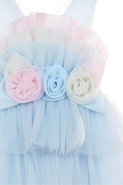 Civil Girls 6-9 Years Old Evening Dress - Blue 6-7 Years Old