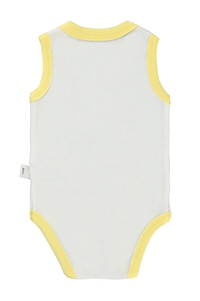 Civil Baby Akıllı Olun Baskılı Sfr.Kol1-36 Ay Çıtçıtlı Badi - Sarı 18-24 Ay