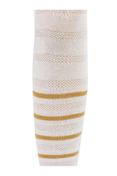 Civil Girls Mesh Pantyhose for Ages 3-11 - Ecru 7-8 Years