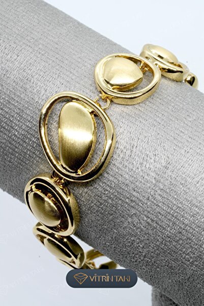 Çelik Altın Renk Vip Bileklik