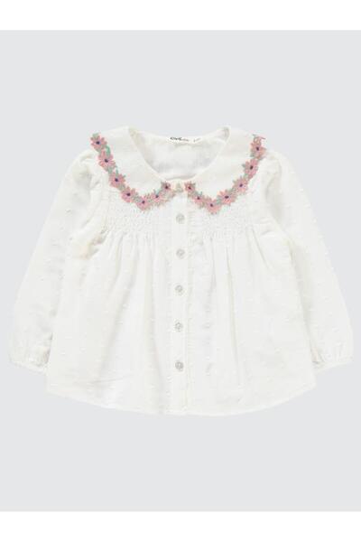 Civil Girls Daisy Embroidered 2-5 Years Old Set - Ecru5-6 Years Old