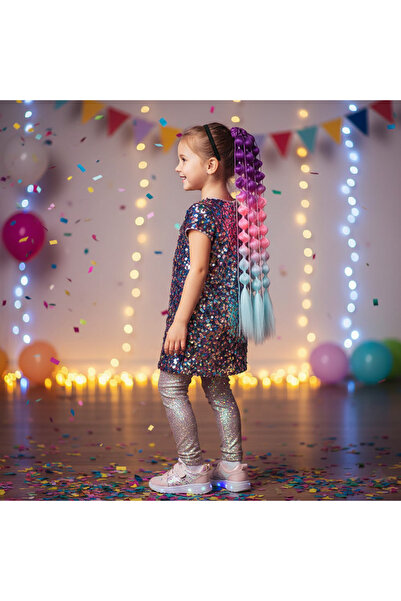 Mina Peruk Balon Örgülü Lastikli At Kuyruğu - ACM19