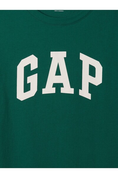 GAP Kadın Koyu Yeşil Gap Logo T-Shirt