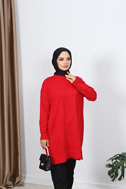 NİSUM MODA Slit Mercerized Tunic