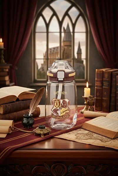 Miniso Harry Potter Lisanslı Otomatik Kapaklı Tritan Suluk (580ml)